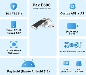 Pax technology E600