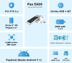 Pax technology E600