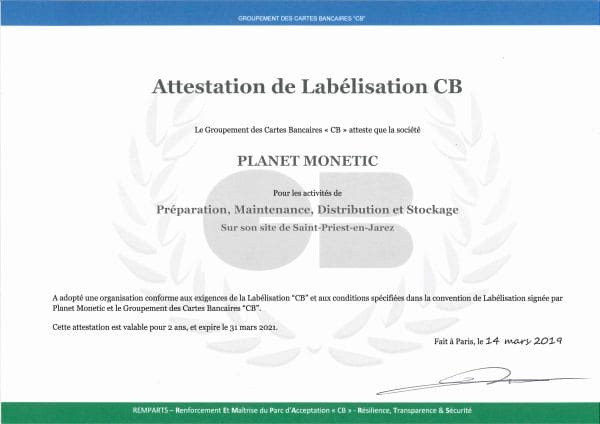 Nos certifications - Diplôme remparts Nos certifications - Diplôme remparts - Planet Monetic